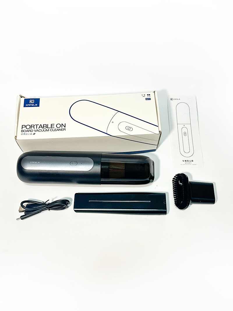 ポータブルカー 掃除機 クリーナー USB-C充電 CF-XC01 5000mAh 吸引力最大14000Pa 車/家庭用 小型