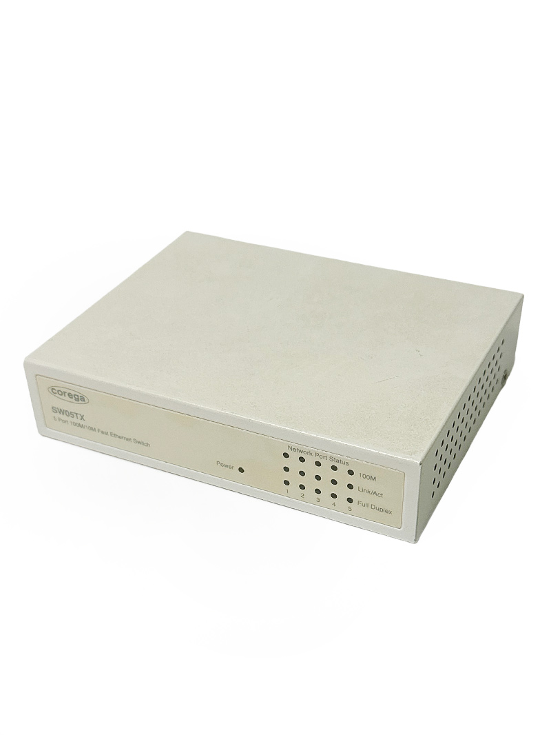 コレガ SW05TX 5ポート 100M/10M スイッチングHUB 電源内蔵 CG-SW05TX 本体のみ