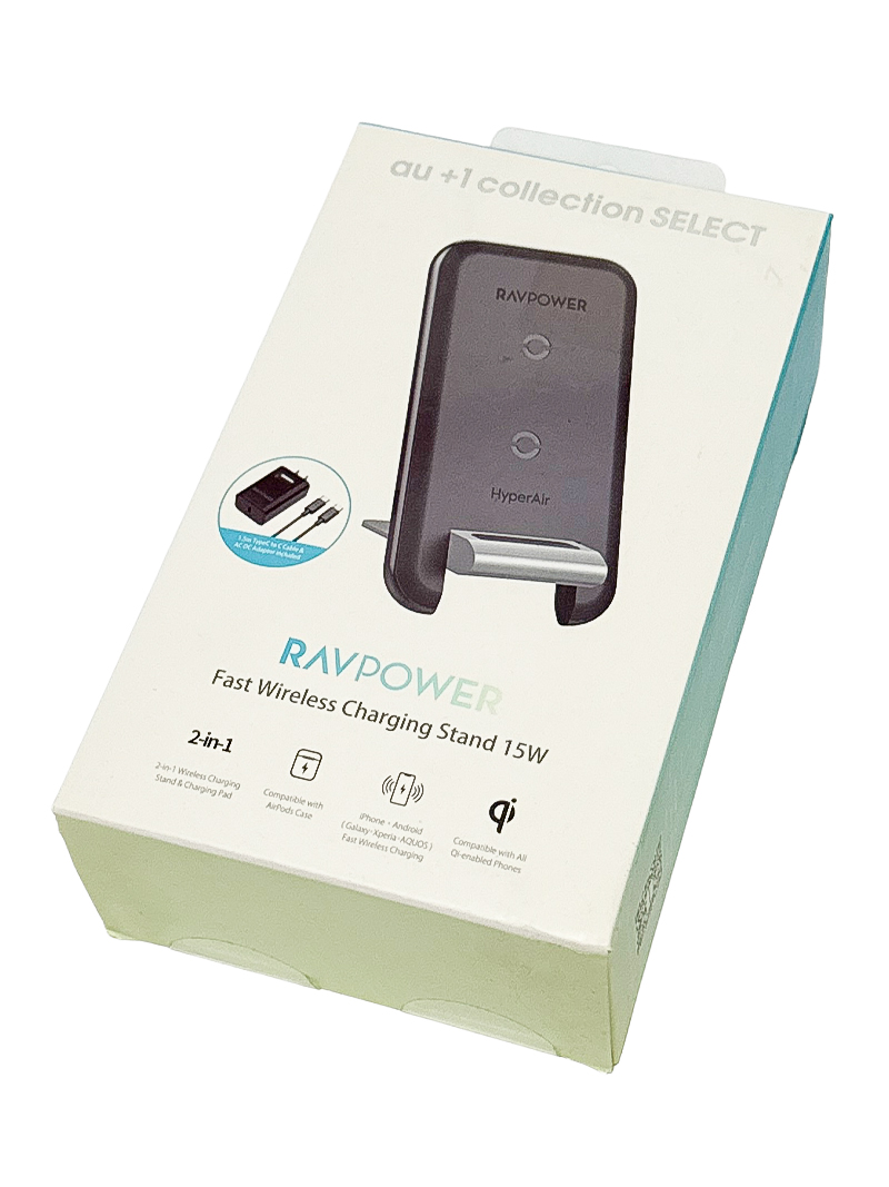 スタンド&平置き ワイヤレス充電器 置くだけ簡単充電 最大15Wの出力 急速充電 RP-WC003 新品未開封品