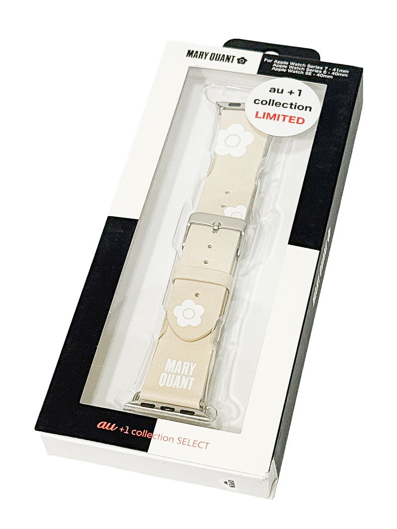 au限定 Apple Watch Series 7(41mm)用 Mary Quant ランダムデイジーウォッチバンド Ivory