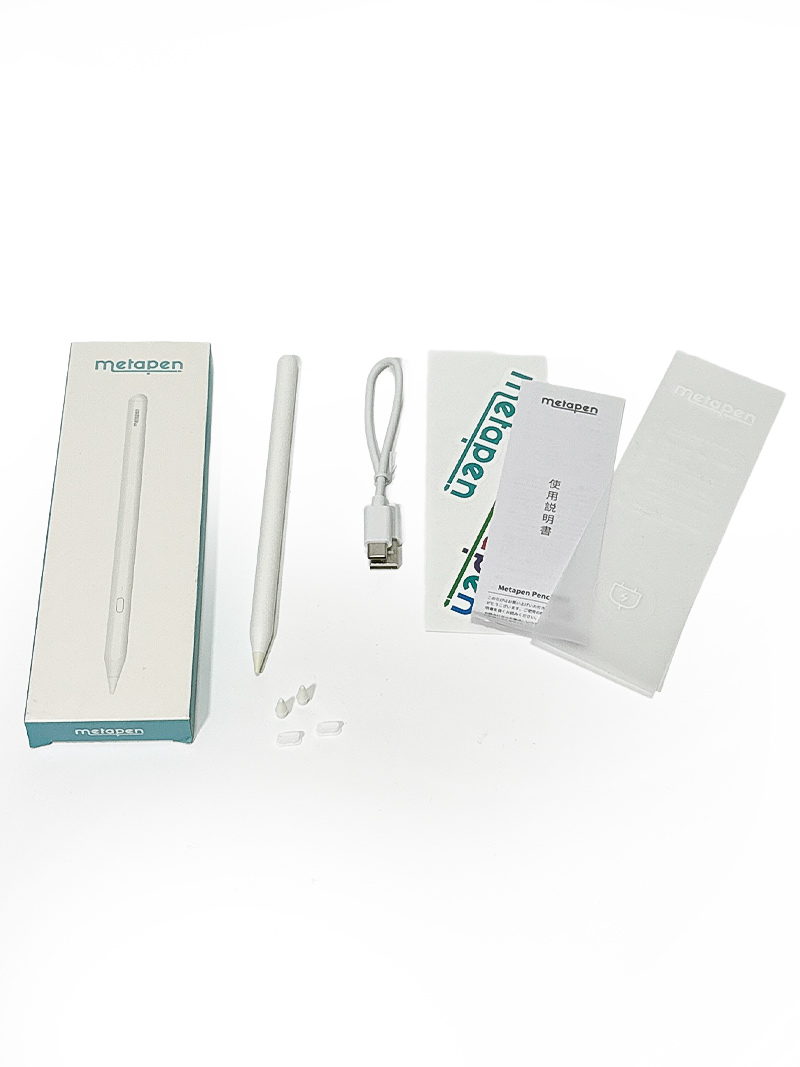 Metapen iPad ペンシル ショートカットキー対応 メタペン アップル ペンシル 傾き感知 極細 超高感度 スタイラスペン