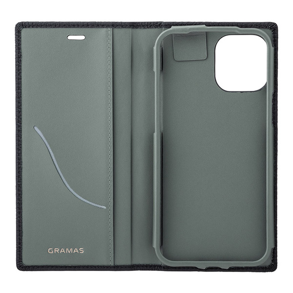 iPhone 12 Pro Max iPhone12 手帳型レザーケース 本革 GRAMAS Shrunken