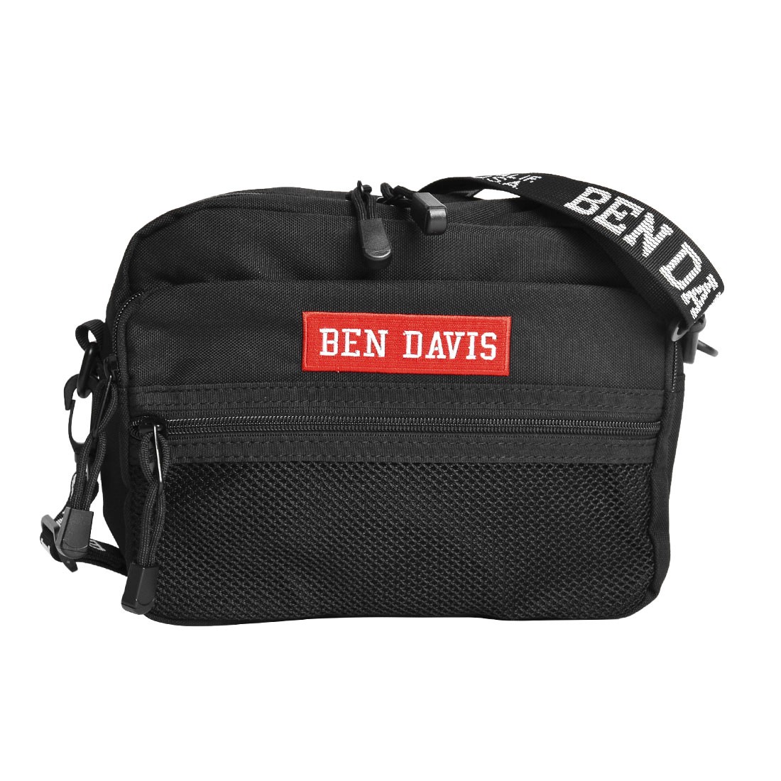 ショルダーバッグ BEN DAVIS ベンデイビス レディース ブランド 斜めがけ 大人 カジュアル メッセンジャーバッグ メンズ ロゴ ブラック ロゴストラップ かばん 鞄 バッグ メッセンジャー おしゃれ ストリート メッシュ ユニセックス 軽量 シンプル キッズ ピンク レッド