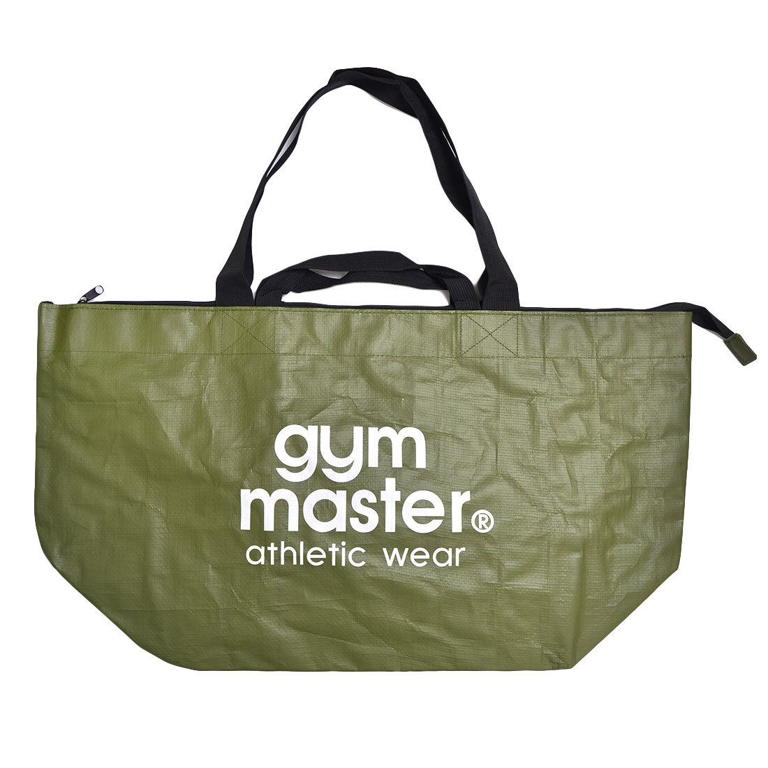 トートバッグ 大容量 軽量 gym master ジムマスター メンズ レディース PPバッグ 大きめ 50L ファスナー付き 肩掛け 手提げ 頑丈 丈夫 軽い ポリプロピレン バッグ バック アウトドア ショッピングバッグ お買い物バッグ おしゃれ エコバッグ ランドリーバッグ ジムバッグ