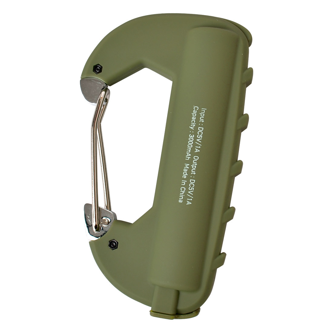 モバイルバッテリー 軽量 カラビナ 防水 スマートフォン スマホ iPhone 携帯 microUSBケーブル付属 充電 USBポート あり 3時間 小型 コンパクト 3000mAh IPX5 防滴仕様 おしゃれ かっこいい 5V 持ち運び用 旅行 トラベル グッズ 防災用品 ギフト プレゼント メンズ 父の日