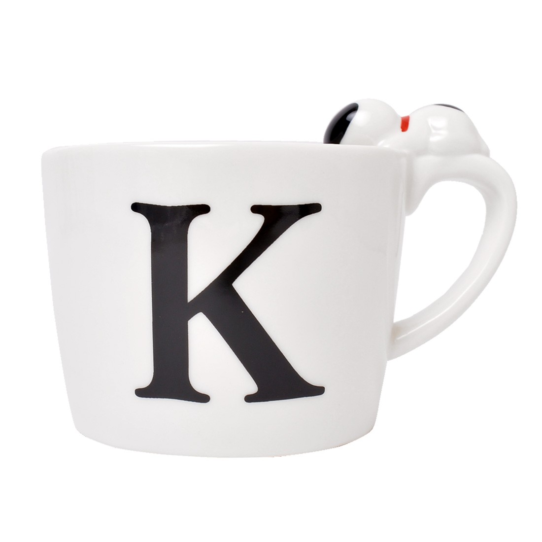 マグカップ スヌーピー イニシャル シンプル 白 マグ SNOOPY 陶器 コップ かわいい ペア マグカップ フィギュア付き おしゃれ ティーカップ モノクロ スヌーピーグッズ レディース メンズ おそろい 誕生日 引っ越し祝い オフィス コップ PEANUTS ギフト 贈り物 プレゼント