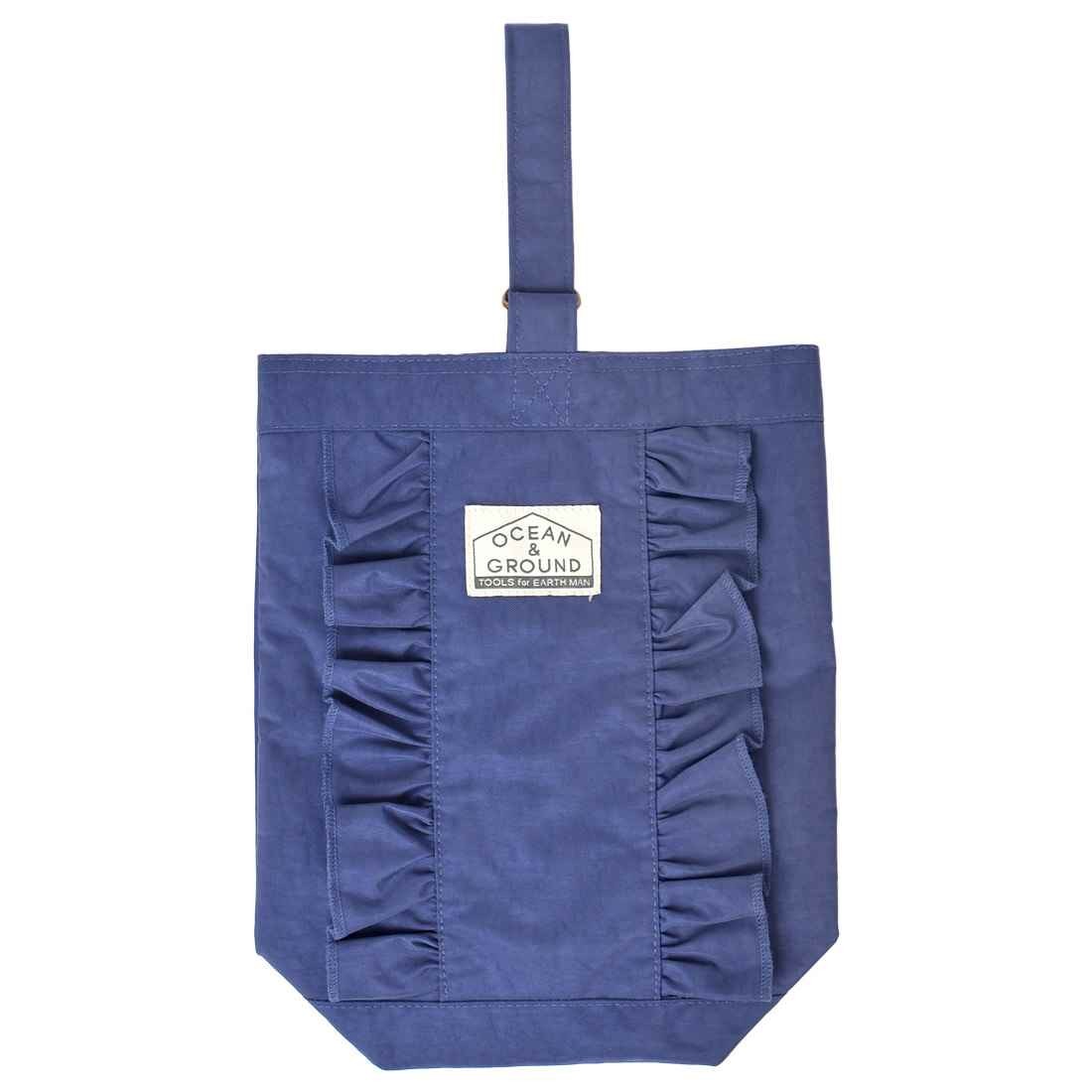 キッズ シューズバッグ OCEAN＆GROUND オーシャンアンドグラウンド 1515007 上履き入れ 上靴 上ぐつ シューズケース バレエシューズ フリル ガーリー フェミニン こども 子供 おしゃれ 女の子 かわいい メール便OK 鞄 お弁当 通園 通学 新入学 新入園 プレゼント