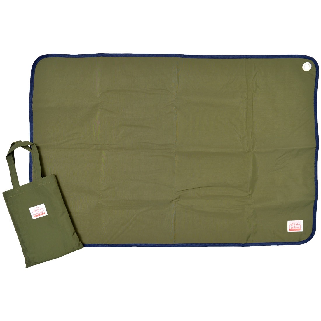 レジャーシート おしゃれ 一人用 厚手 コンパクト ピクニックシート Ocean&Ground オーシャンアンドグラウンド アウトドア ピクニック マット 敷物 ミニトート付き 折りたためる 子供 キッズ 遠足 お花見 運動会 1人用 大人 シンプル 無地 かわいい ブランド