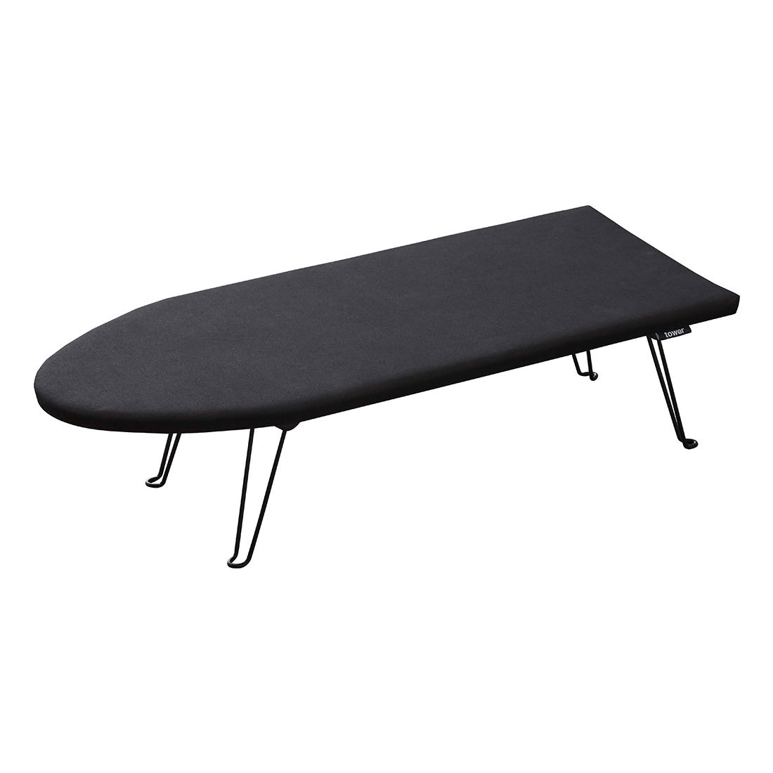 アイロン台 山崎実業 シンプル スタイリッシュ 舟形アイロン台 tower 折りたたみ  タワー 新生活 折り畳み コンパクト 足つき 脚つき ブラック ホワイト おしゃれ アイロンがけ 収納 1220 1221 シャツ スラックス 細長 スチール モノトーン yamazaki 台 アイロン掛け 隙間