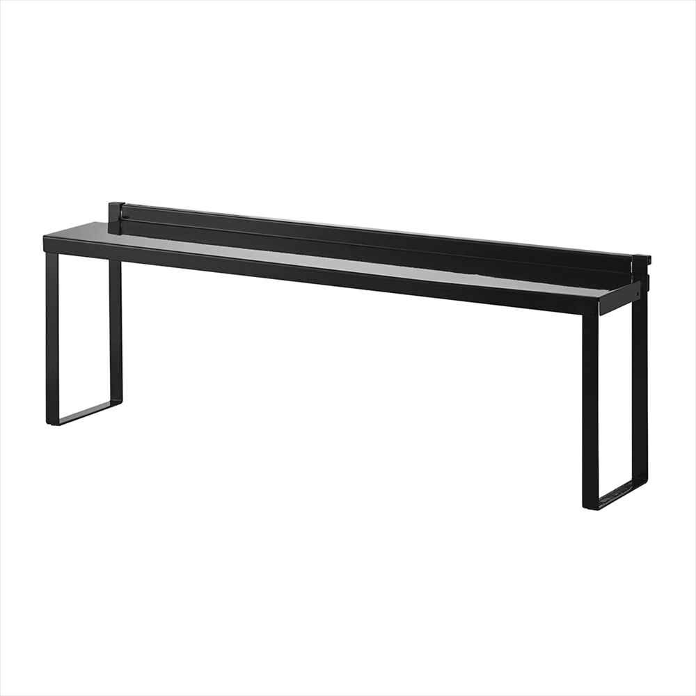 コンロ 隙間  隙間カバー コンロ奥 ラック ガード 収納 コンロ周り まわり タワー tower 4783 4784 シンプル 便利 置き場 黒 白 ブラック ホワイト キッチン 汚れ防止 油跳ね 調理汚れ おしゃれ 20cm コンロ奥隙間ラック スチール プレート 調味料置き 省スペース フタ