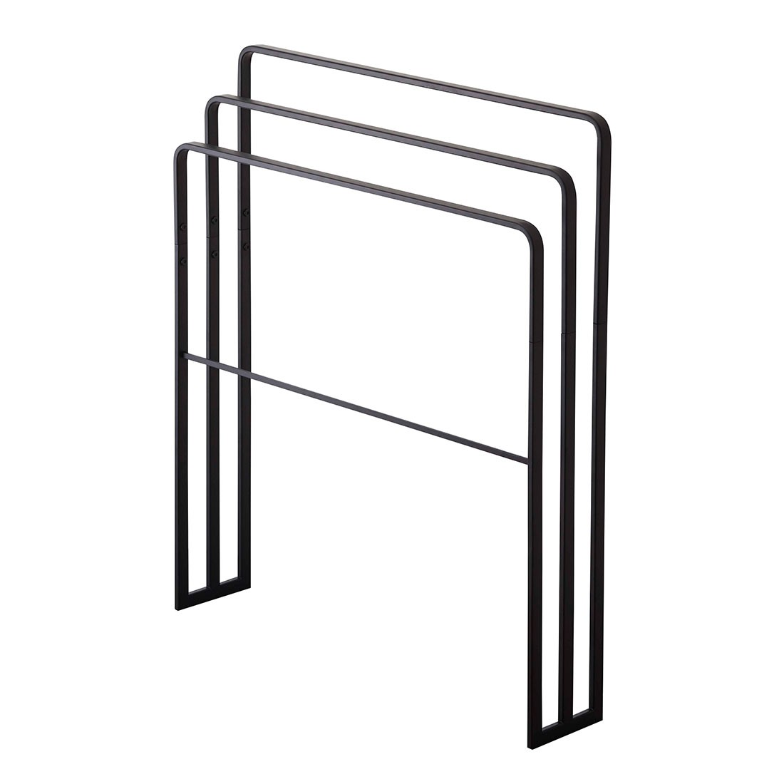 バスタオルハンガー タワー 横から掛けられる タオルハンガー 3連 山崎実業 tower タオル掛け バスタオル 収納 省スペース スリム タオルラック タオルスタンド 4979 4980 黒 白 ブラック ホワイト 対応 物干し 室内干し 部屋干し 洗面所 脱衣所 おしゃれ スタイ