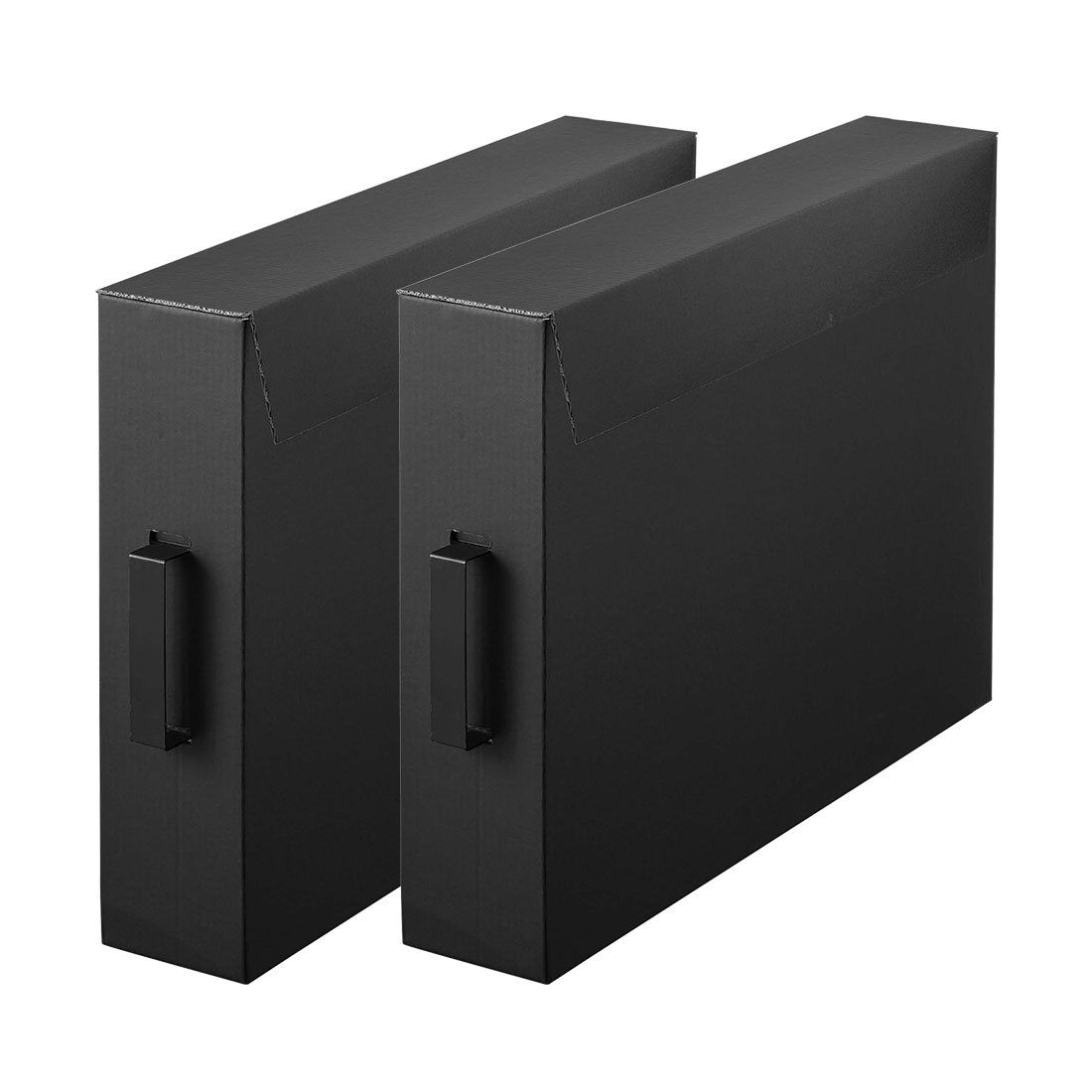 作品収納ボックス 山崎実業 タワー tower 収納 2個セット 絵 図工 工作 ポスター 習字 作品 子供 整理 整頓 美術 保育園 小学校 幼稚園 記念 思い出 収納ケース 押し入れ収納 ダンボール A2サイズ 作品収納 取っ手付き 押し入れ収納 5310 5311 シンプル 作品ボックス 大容量