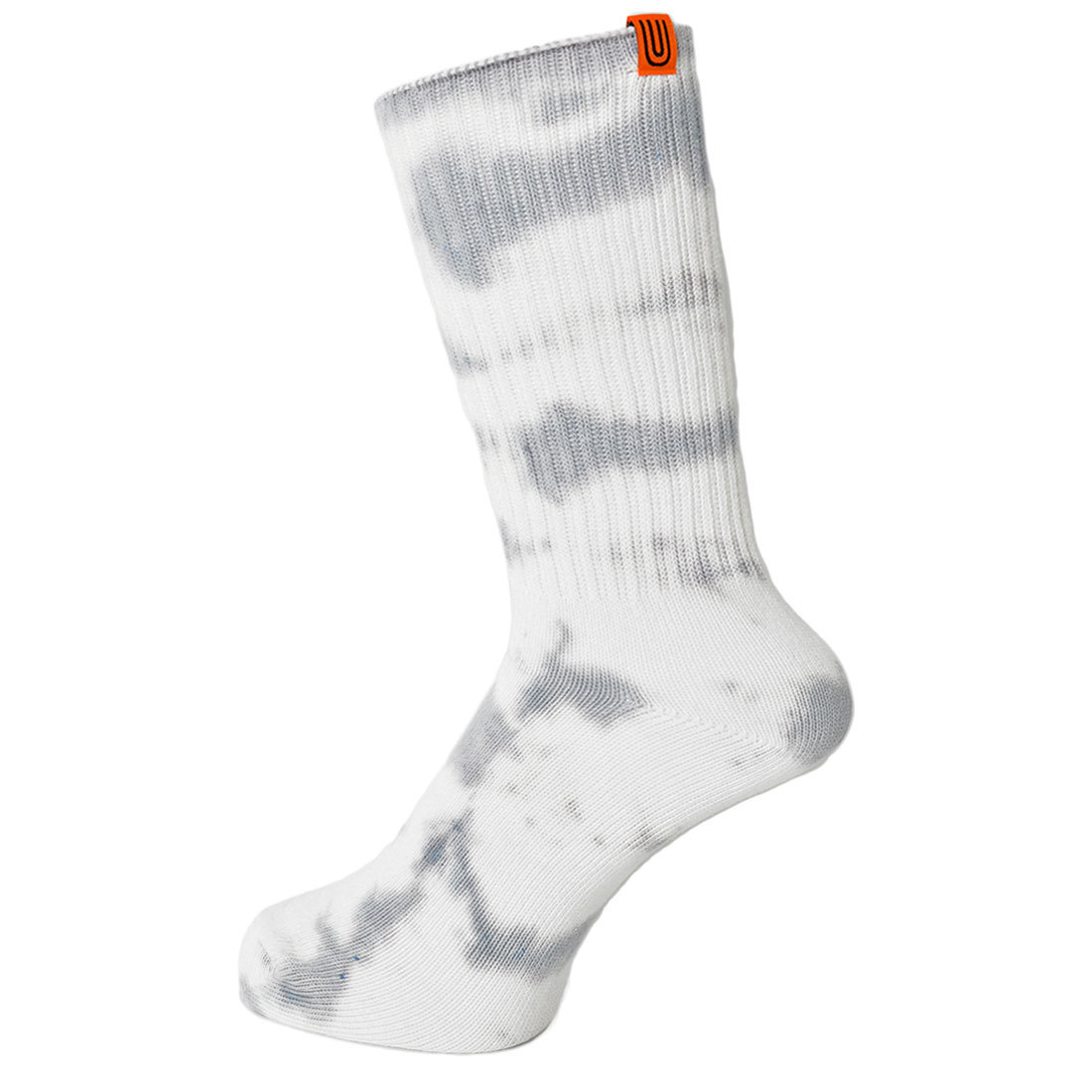 タイダイ柄 ソックス UNIVERSAL OVERALL ユニバーサルオーバーオール タイダイ 靴下 メンズ レディース 23-25cm 25-27cm クルー丈 靴下 クルーソックス おしゃれ　ブランド タイダイ染 オレンジ イエロー グリーン 黒 プレゼント クルー丈ソックス 綿混 コットン