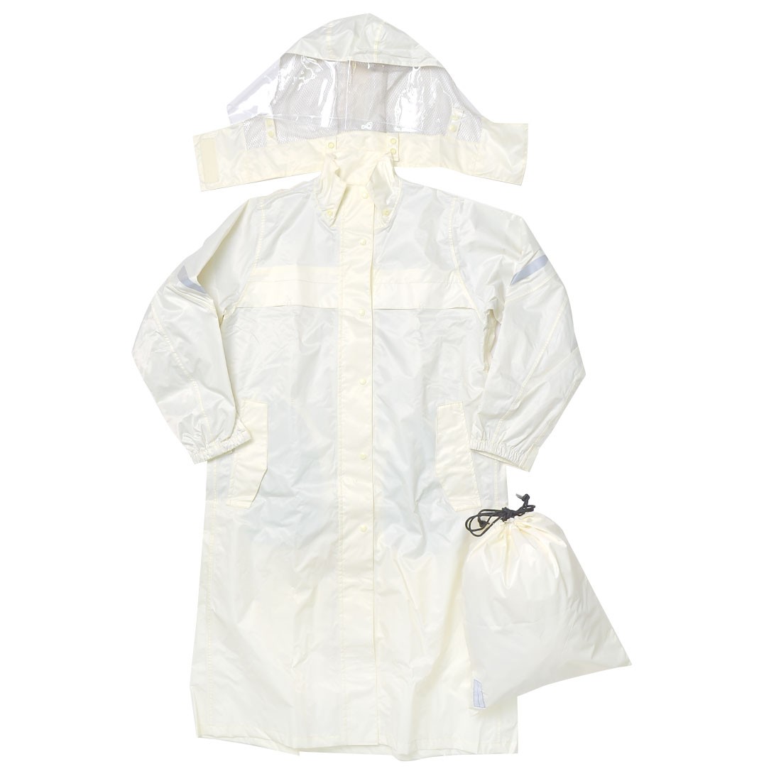 レインコート 自転車 学生 リュック対応 レディース メンズ 防水 軽量 通勤 カッパ 合羽 レインウエア 雨具 バイク 防水 軽い カジメイク 3370 裏メッシュ レインコート 台風 ホワイト ネイビー 紺 合羽 袋付き マチ付き おしゃれ シンプル リフレクター 防災