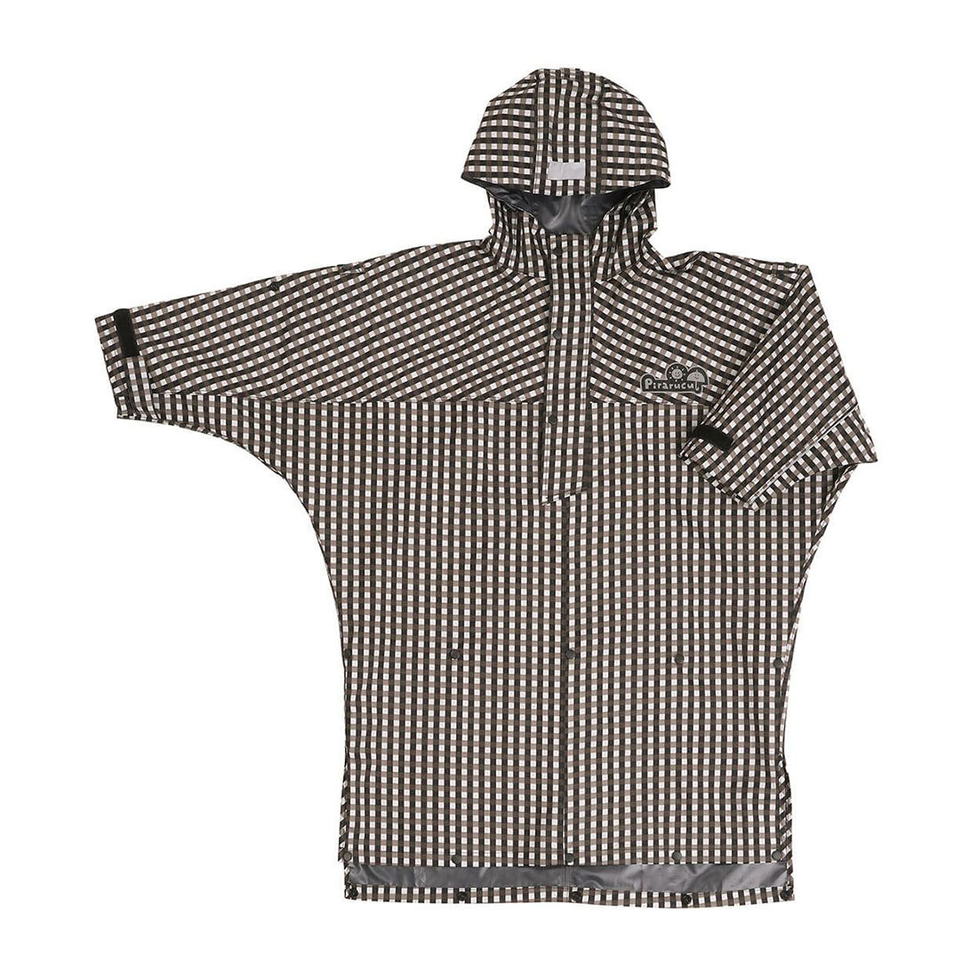 レインポンチョ キッズ 男の子 女の子 子供 レインコート レインウェア 7442 かわいい おしゃれ フリーサイズ 105～125cm ランドセル対応 子供用 ハイポンチョ 子ども カッパ ランドセル シンプル 通園 通学 保育園 小学校 小学生 収納袋 フード付 自転車 無地 カジメイク