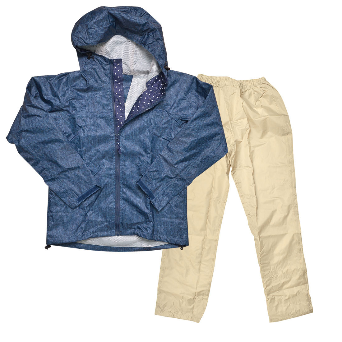 レインウェア 上下 自転車 レディース レインコート レインスーツ メンズ カジメイク 上下セット おしゃれ 防水 軽量 細身 通勤 通学 カッパ 雨具 バイク 防水 軽量 7480 ウィズレインスーツ S M L LL 蒸れにくい 裏メッシュ レインコート 台風 ギンガム デニム