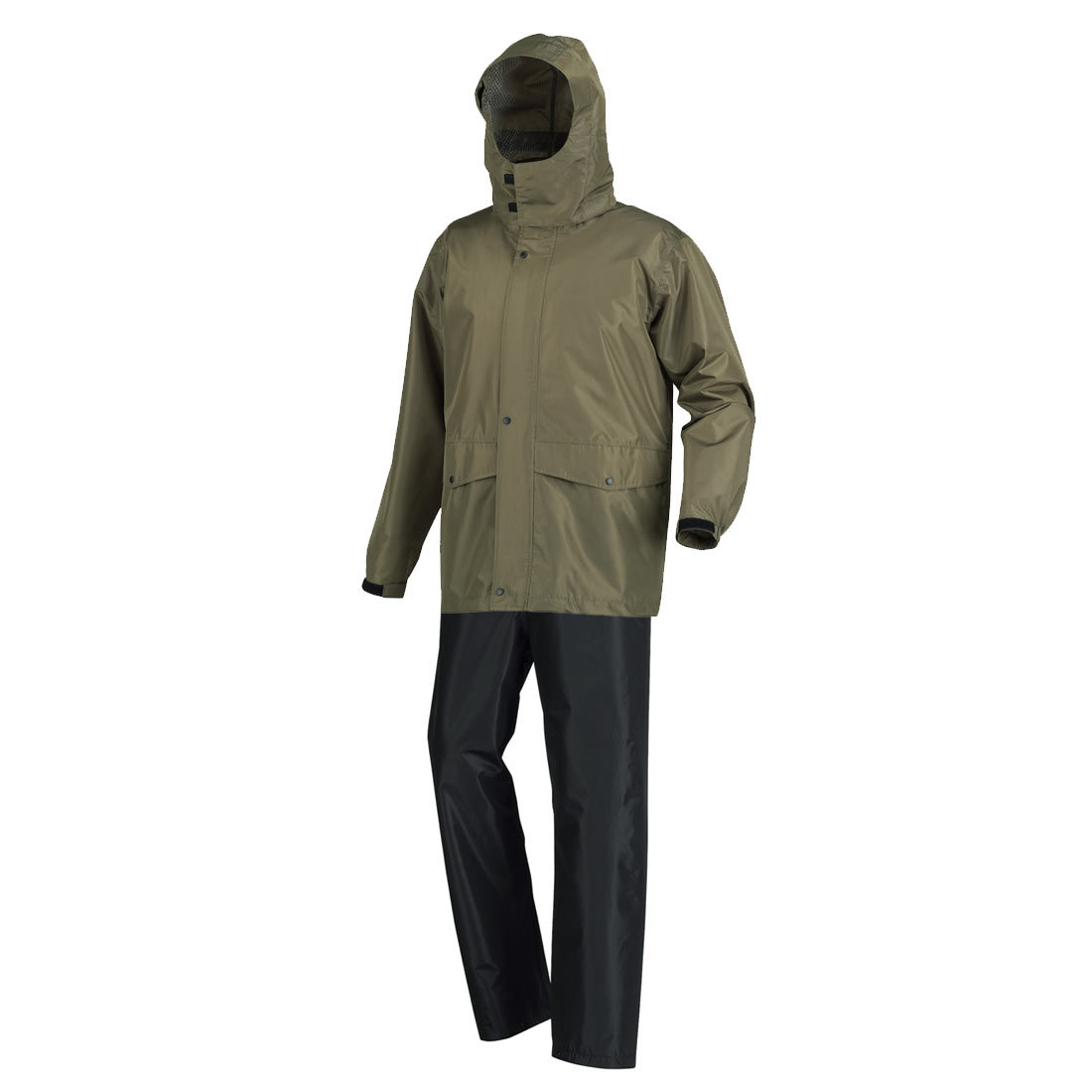 レインコート 上下 バイザー付き 回転フード カジメイク レインウェア メンズ レインスーツ 上下セット 防水 7541 S M L LL 3L 4L 通勤 通学 自転車 雨合羽 カッパ 蒸れにくい 透湿 耐水圧10000mm 裏メッシュ かっこいい レディース フード付き 雨具 黒 紺 無地