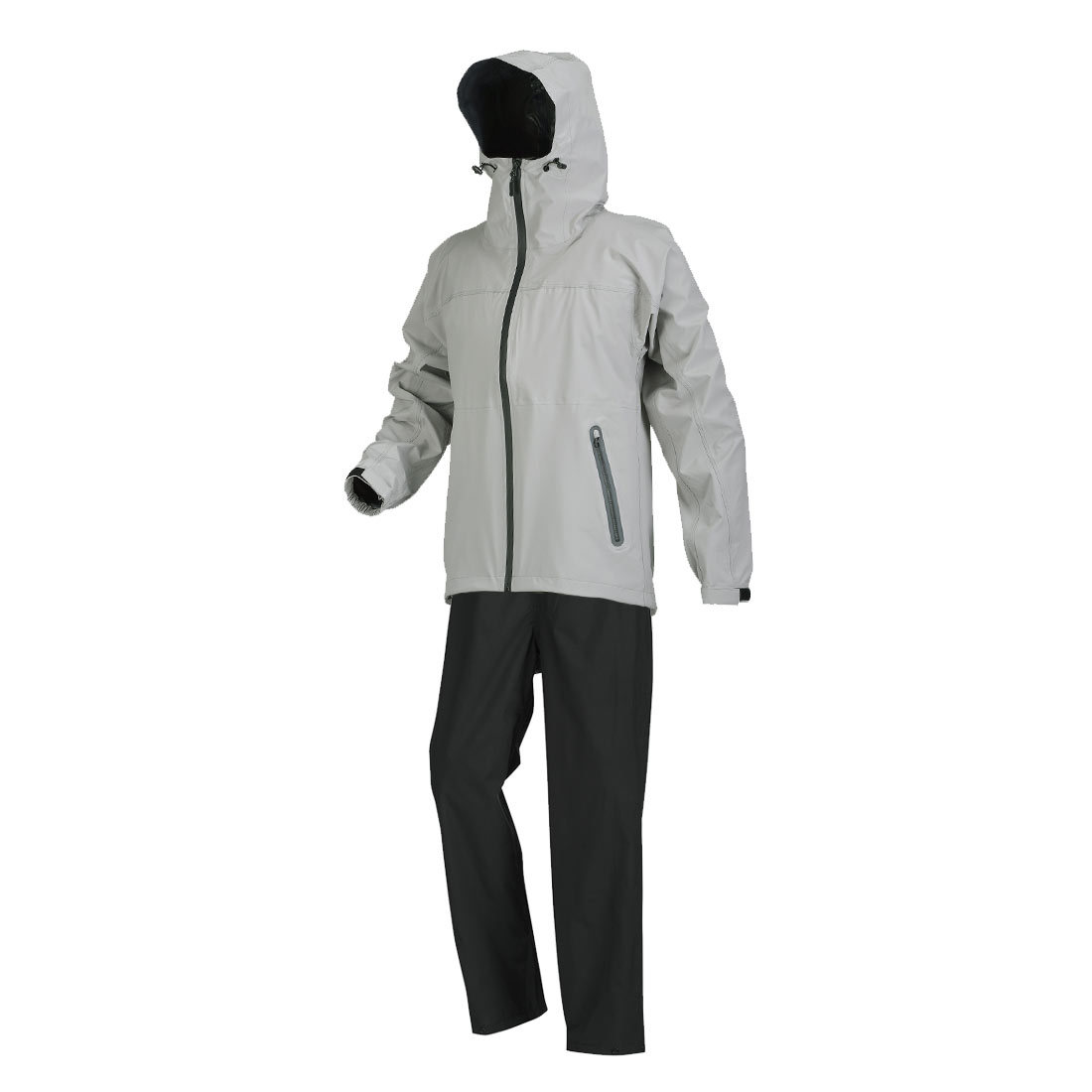 レインコート 上下 ストレッチ カジメイク レインウェア カッパ メンズ レディース レインスーツ 上下セット 凄ラク 防水 伸縮 S M L LL XL 3L 4L 大きいサイズ 7572 通勤 通学 雨合羽 カッパ 蒸れにくい 透湿 耐水圧10000mm リフレクター フード 雨具 黒 紺