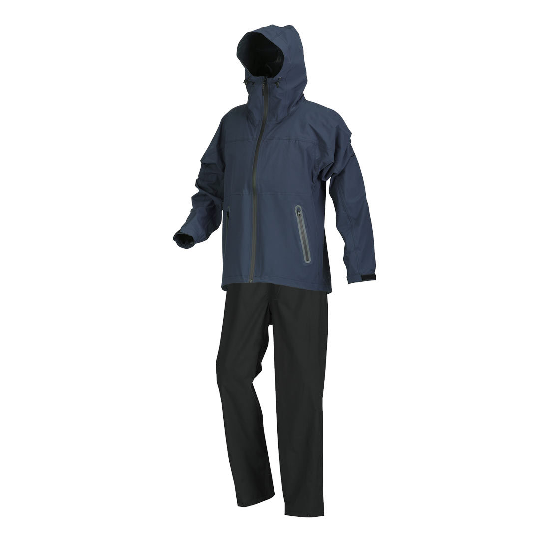 レインコート 上下 ストレッチ カジメイク レインウェア カッパ メンズ レディース レインスーツ 上下セット 凄ラク 防水 伸縮 S M L LL XL 3L 4L 大きいサイズ 7572 通勤 通学 雨合羽 カッパ 蒸れにくい 透湿 耐水圧10000mm リフレクター フード 雨具 黒 紺