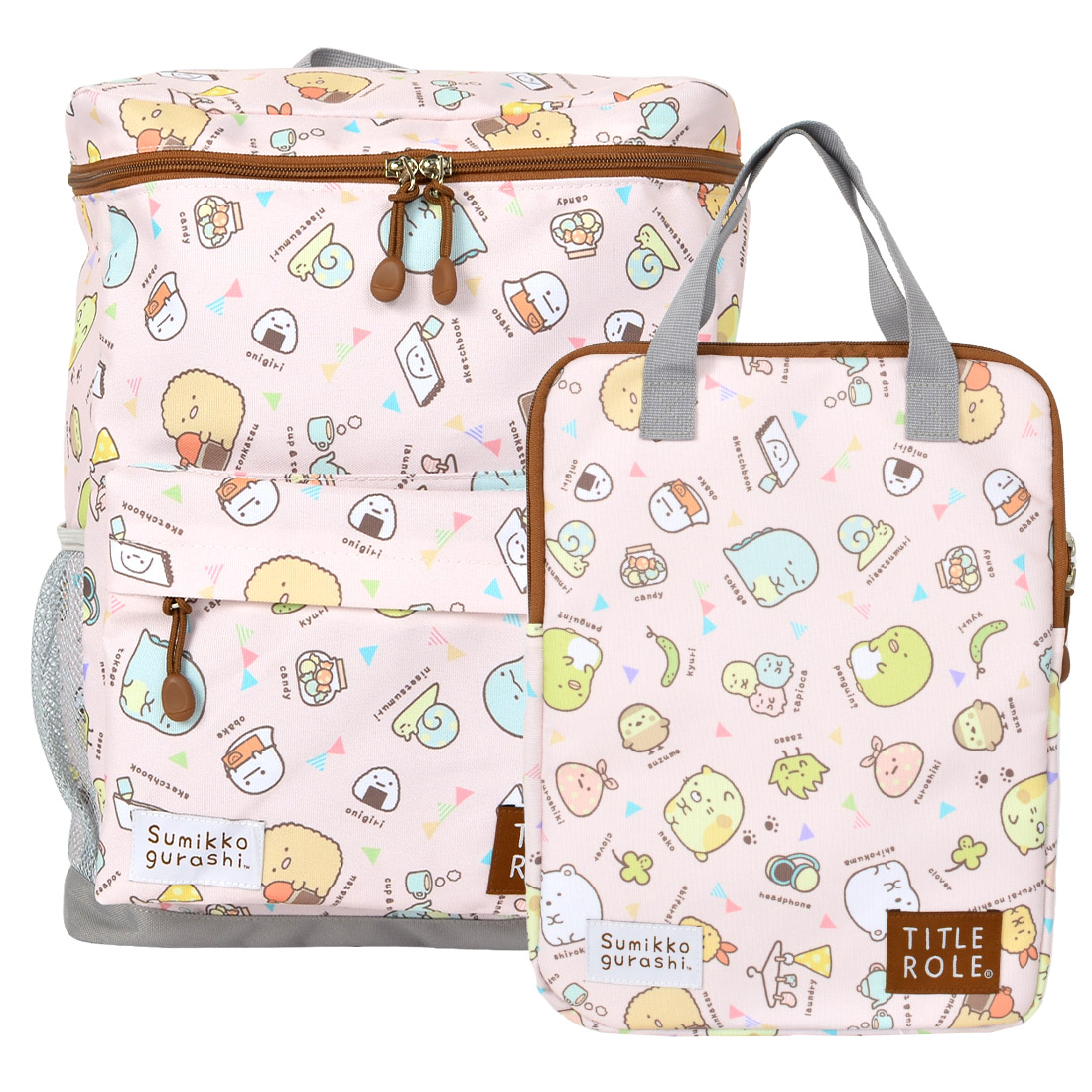 リュック キッズ すみっコぐらし 2点セット リュックサック PCスリーブ セット スクエアリュック ジュニア ボックスリュック 小学生 中学生 女子 女の子 子供 低学年 高学年 大人 キッズ 22L A4 四角い キャラクター ゆるキャラ 軽量 軽い 通学 通園 遠足 パステル 雑貨