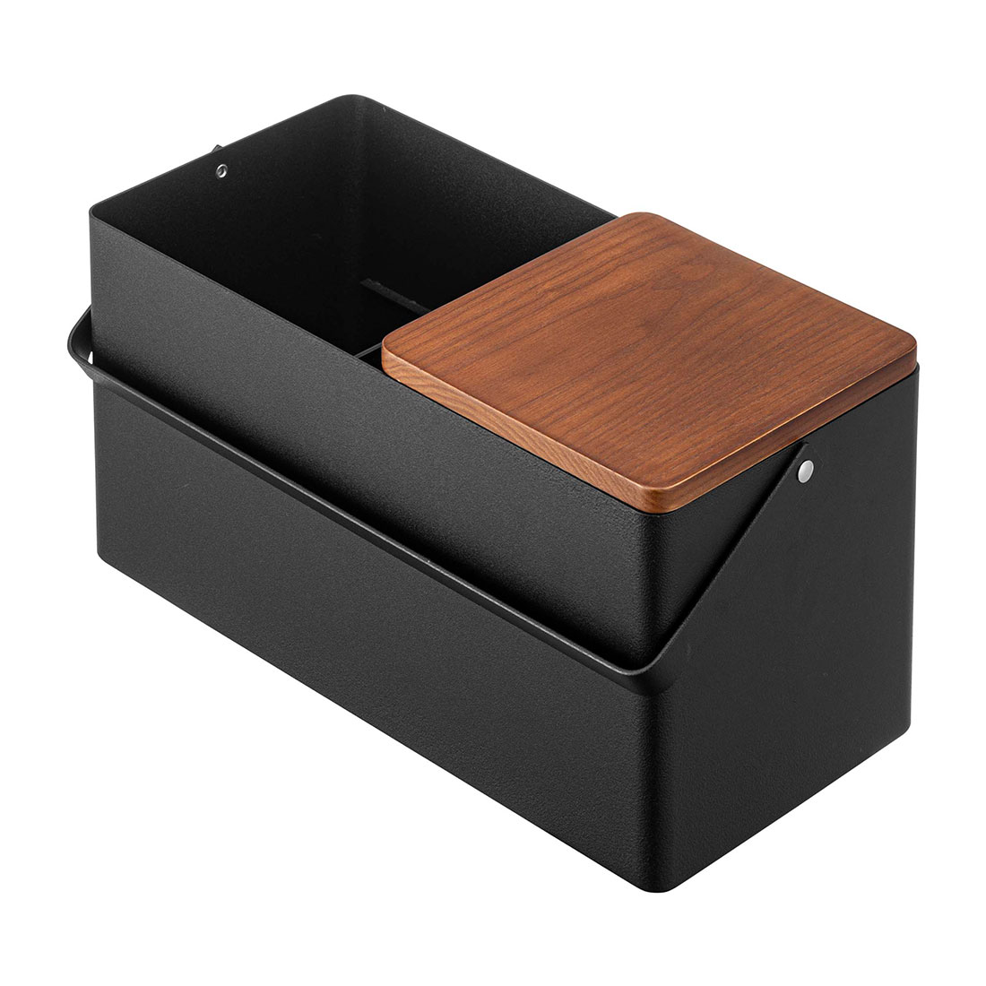 メイクボックス 鏡付き 大容量 持ち運び 卓上 タワー tower 5453 5454 山崎実業 化粧ボックス コスメボックス 収納 白 ホワイト ブラック 黒 ボックス おしゃれ シンプル 無地 化粧品収納 ミラー付き 持ち手付きメイクケース メイク道具 コスメポーチ ドレッサー