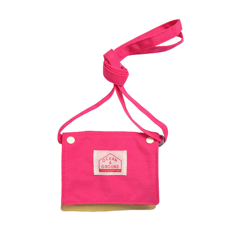 移動ポケット OCEAN＆GROUND 女の子 クリップ 男の子 ショルダー 2way ティッシュケース ポシェット キッズ 斜め掛け 小物入れ オーシャンアンドグラウンド 付けポケット ショルダーバッグ 通園 通学 小学生 ポケットポーチ マルチポーチ 青 ピンク ラベンダー