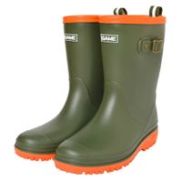 レインブーツ ジュニア シンプル 男の子 女の子 19cm 20cm 21cm 22cm 23cm 24cm おしゃれ 長靴 GAME レインシューズ キッズ 雨靴 柔らかい こども 子供 通学 小学生高学年 プレゼント 靴 無地 ブラック 黒 ネイビー グリーン ブラウン かわいい 雨具