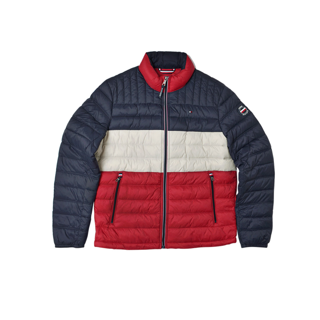 中綿ジャケット TOMMY HILFIGER トミー ヒルフィガー ダウンジャケット風 メンズ ブランド 大きいサイズ 暖かい 軽い 軽量 アウター ジャケット 防寒 150an796 パッカブル 収納 ロゴ アメカジ 冬服 冬 ブルゾン シンプル 通勤 通学 おしゃれ かっこいい 父の日 プレゼント