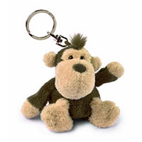 キーホルダー ぬいぐるみ NICI ニキ レディース かわいい キッズ 女の子 男の子 動物 アニマル  海外 アニメ キャラクター マスコット ストラップ キーリング 目印 子供 大人 ストラップ 大きい 10cm おしゃれ 犬 ゴリラ ヒヨコ パンダ 柴犬 うさぎ シュナウザー ラブベア