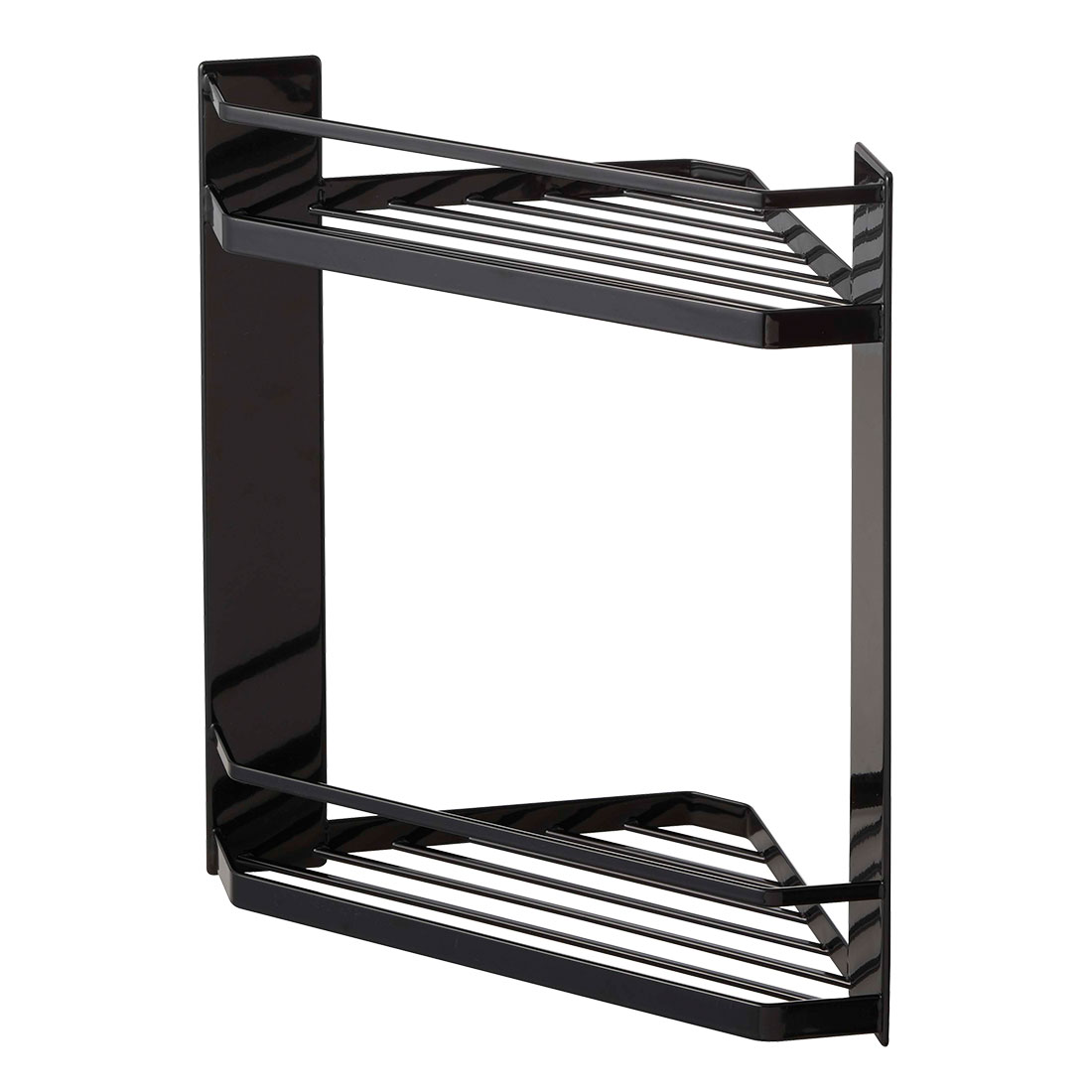 マグネットバスルームコーナーラック 2段 タワー 山崎実業 6623 6624 tower 磁石 強力 棚 壁面 収納 浴室 お風呂場 角 隅 整理整頓 シンプル ボトル置き ディスペンサー ソープ バス用 入れ物 小物入れ おもちゃ置き 三角 タオル 掃除用品 引っ掛け スリット 衛