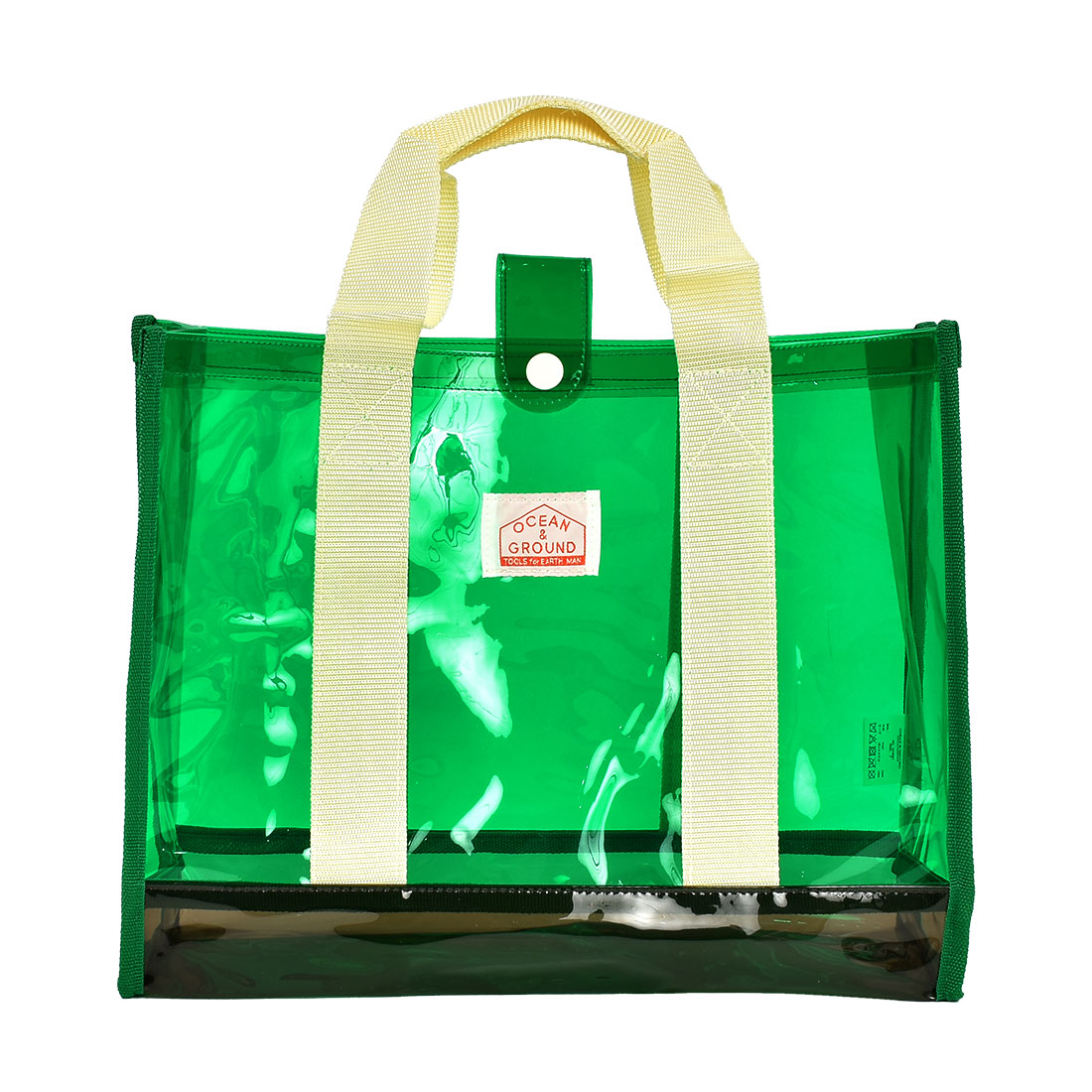 プールバッグ キッズ 女の子 小学生 男の子 子供 ocean&ground オーシャンアンドグラウンド ビーチバッグ トートバッグ 水泳バッグ スイムバッグ スイミングバッグ ビニールバッグ クリアバッグ 透明 防水 おしゃれ かわいい 無地 中学生 小学校 水泳