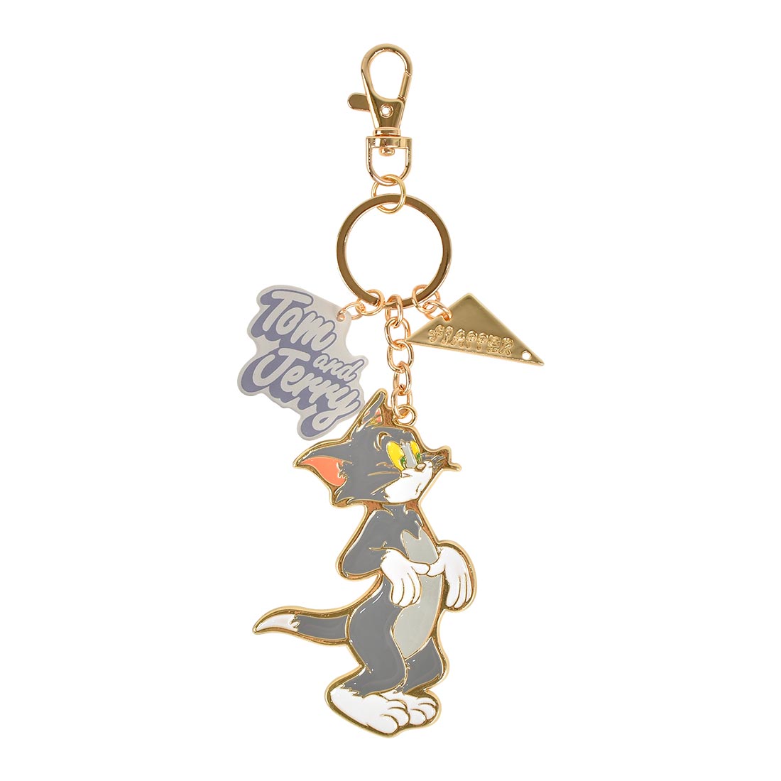 トムとジェリー キーホルダー キャラクター グッズ レディース バッグチャーム キーチャーム 車 鍵 紛失防止 なくさない ストラップ バッグ リュック かわいい おしゃれ トム ジェリー タフィー トムジェリー 雑貨 大人 子供 ゴールド お揃い 友達 誕生日 ギフト プレゼント