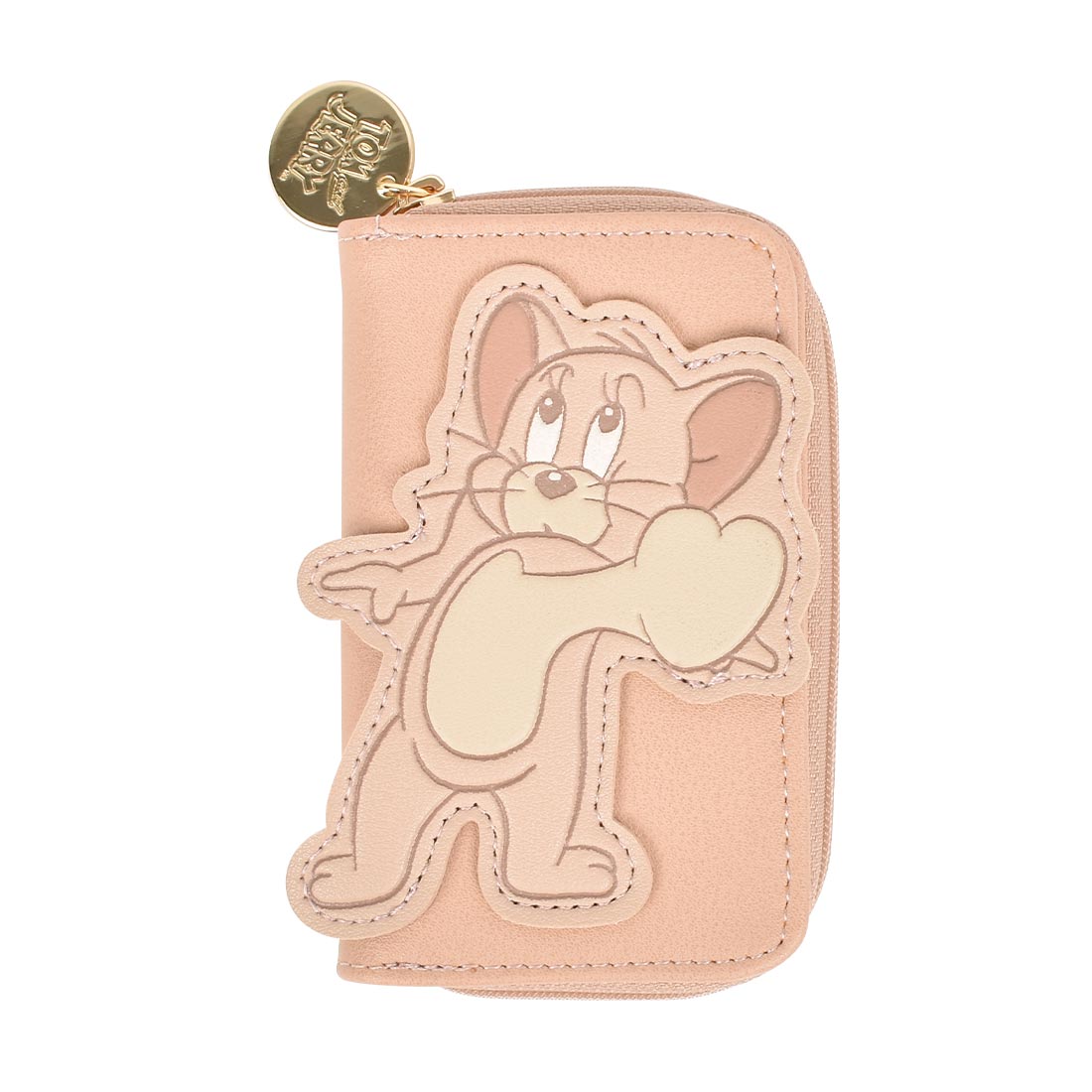 キーケース レディース 可愛い トムとジェリー キッズ 小銭入れ 一体型 コインケース カード 鍵入れ カードケース コンパクト 大人かわいい おしゃれ アイボリー ピンク グレー イエロー シンプル 通勤 通学 女性 高校生 中学生 小学生 子供 キャラクター トムジェリ グッズ