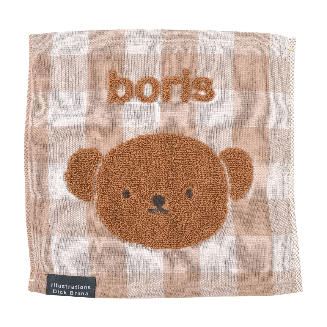 ハンカチ タオル 子供 ミッフィー miffy 大人 タオルハンカチ ハンドタオル 25cm キャラクター グッズ 中学生 高校生 通学 通勤 レディース 女の子 可愛い おしゃれ グレー 茶色 ブラウン ギンガムチェック ガーゼ 綿 母の日 プレゼント 贈り物 うさぎ お礼 お返し 粗品 送別