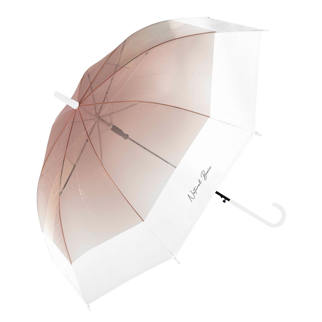 傘 レディース かわいい ビニール傘 グラデーション 長傘 雨傘 おしゃれ 透明 クリア かさ 女性 シンプル ジャンプ式 60cm センチ ブラック ブルー ブラウン オレンジ ピンク パープル ラベンダー 新学期 高校生 中学生 ガールズ 通勤 通学 大人 パステル グラスファイバー