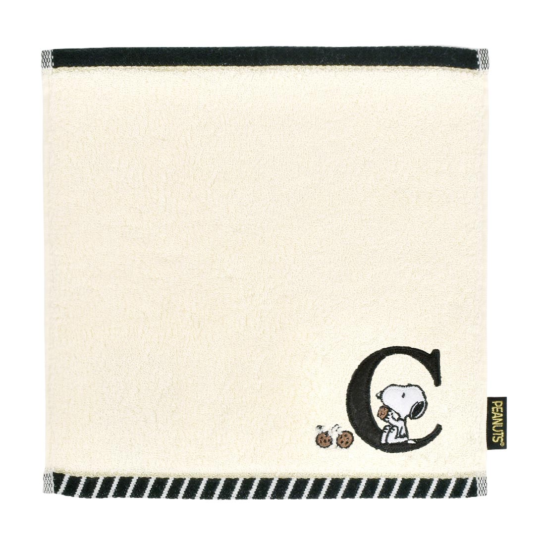 ハンドタオル かわいい ハンカチ イニシャル スヌーピー タオルハンカチ ミニタオル かわいい シンプル 刺繍 ハンカチ レディース ハンカチタオル タオル 綿 ブランド 子供 西川 キャラクター プレゼント お返し 送別 お礼 ギフト 粗品 A C E H I K L M N O R S T Y