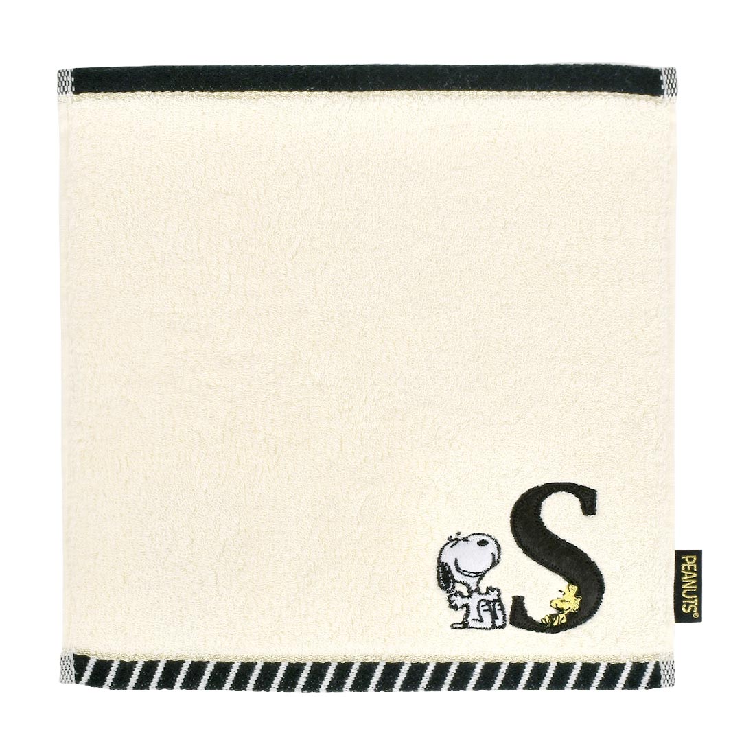 ハンドタオル かわいい ハンカチ イニシャル スヌーピー タオルハンカチ ミニタオル かわいい シンプル 刺繍 ハンカチ レディース ハンカチタオル タオル 綿 ブランド 子供 西川 キャラクター プレゼント お返し 送別 お礼 ギフト 粗品 A C E H I K L M N O R S T Y