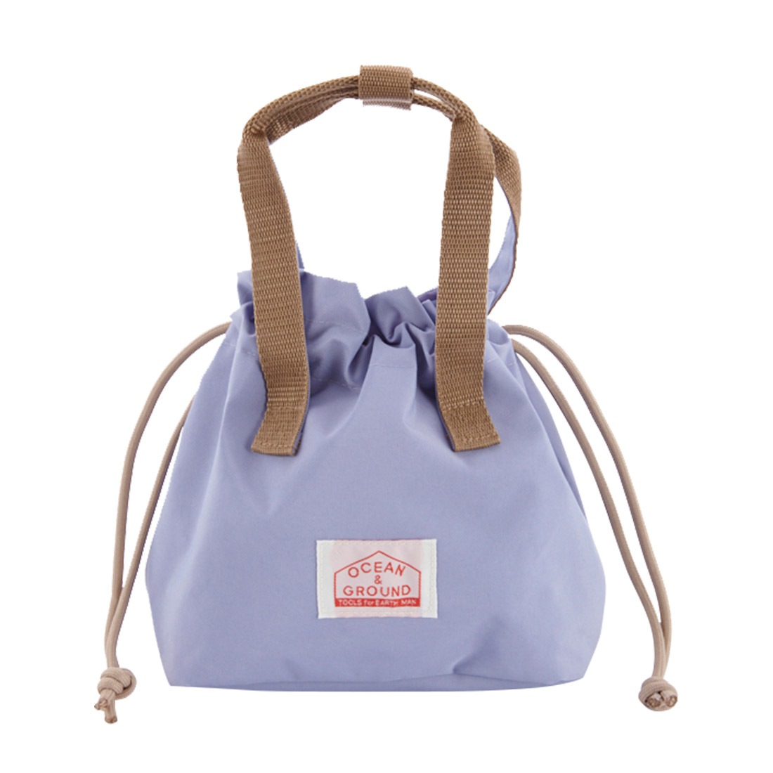 ランチバッグ 保冷 おしゃれ ランチ巾着 子供 お弁当袋 大人 高校生 マチ ランチ 巾着袋 幼稚園 小学生 通園 通学 新入学 準備 お弁当箱入れ 弁当 袋 オーシャンアンドグラウンド Ocean＆Ground GOODAY 保温 中学生 シンプル 北欧 無地 ロゴ キッズ ジュニア 1325903 遠足