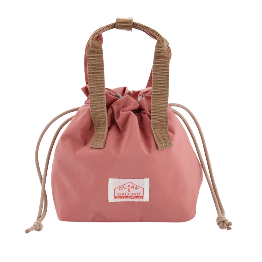 ランチバッグ 保冷 おしゃれ ランチ巾着 子供 お弁当袋 大人 高校生 マチ ランチ 巾着袋 幼稚園 小学生 通園 通学 新入学 準備 お弁当箱入れ 弁当 袋 オーシャンアンドグラウンド Ocean＆Ground GOODAY 保温 中学生 シンプル 北欧 無地 ロゴ キッズ ジュニア 1325903 遠足