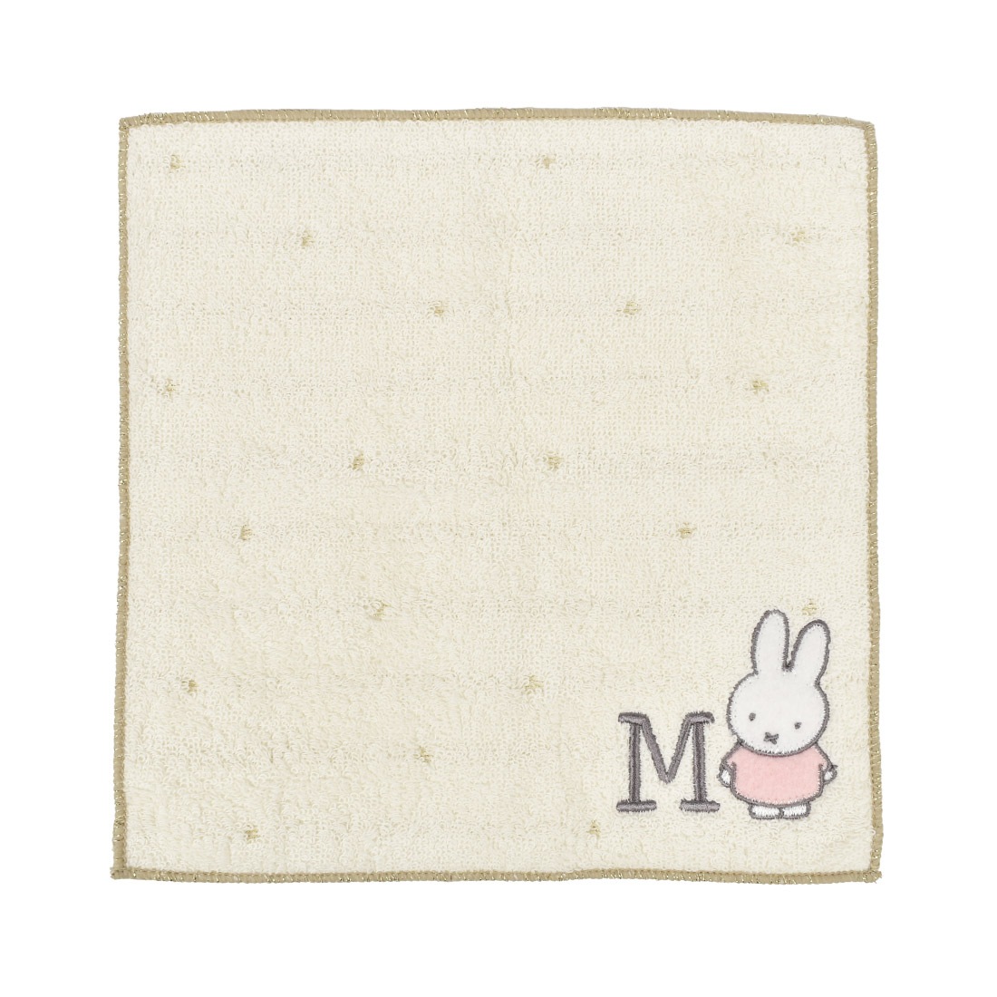 ハンカチ かわいい ミニタオル イニシャル タオルハンカチ ハンドタオル キャラクター ミッフィー 20cm 小さめ ハンカチタオル プレゼント おしゃれ シンプル 刺繍 レディース ドット 綿 大人 子供 学生 通勤 通学 お返し お礼 粗品 プレゼント ギフト 送別 お礼 A K M R S Y