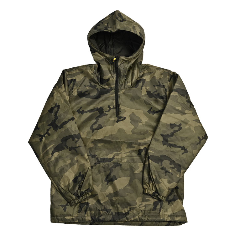 ヤッケ メンズ 作業着 中綿 キルト ハーフジップ パーカー カジメイク 8331 フード付き 秋 冬 迷彩 アウトドア 作業服 通勤 撥水 軽量 防寒 暖かい 裏地キルト 防風 ウィンドブレーカー ジャンパー 上着 キャンプ かっこいい 黒 男性 上下別売り ジャンバー