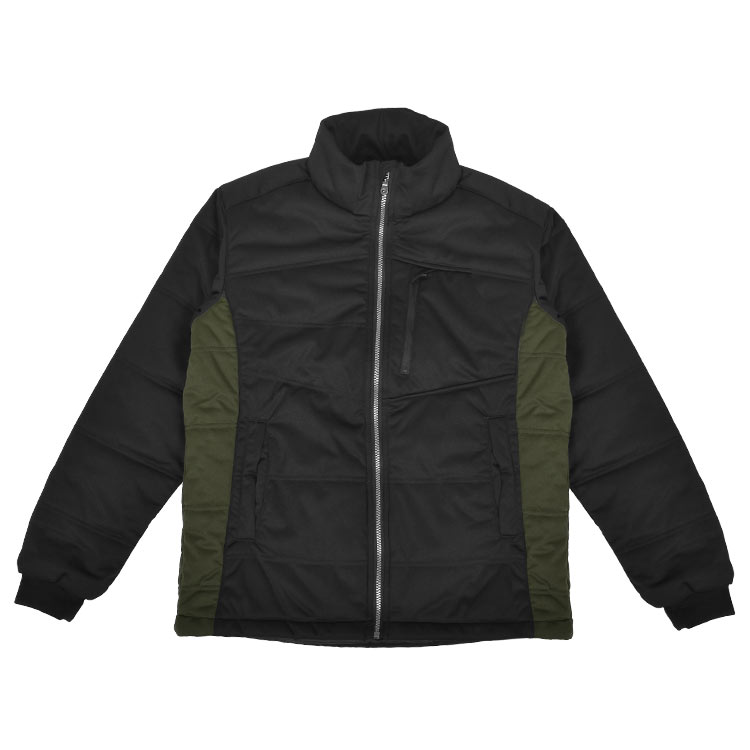 作業着 ジャンパー メンズ 薄手 軽い 防寒 秋冬 FORECAST フォーキャスト 激ラク 防風ストレッチブルゾン カジメイク 8247 作業服 農作業 裏起毛 ウィンドブレーカー ジャンバー M L LL 3L 上着 防風 保温 暖かい 中綿 軽量 大きいサイズ 中わた 通勤 伸縮 ブラック 男性