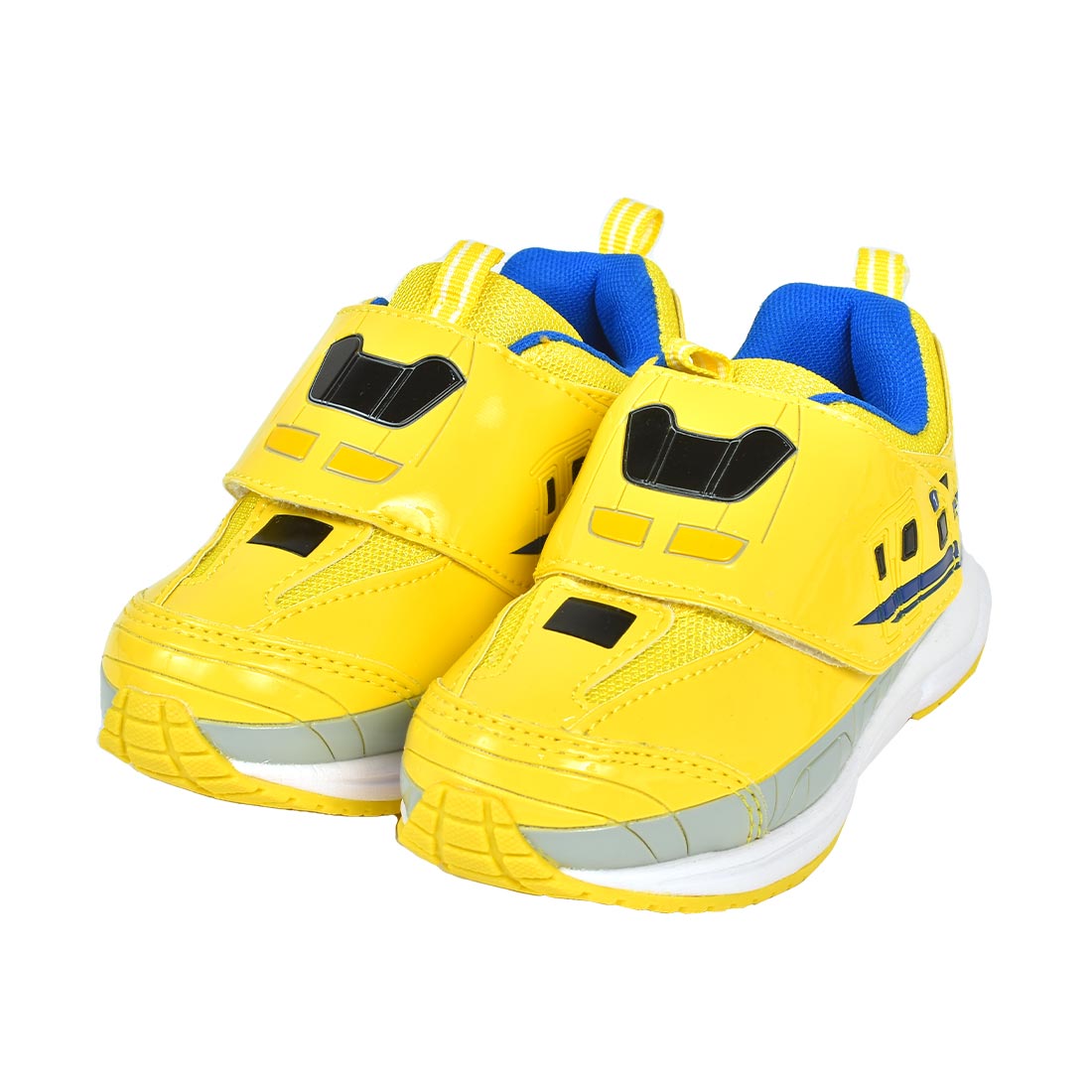 プラレール 電車 キッズ シューズ こまち はやぶさ ドクターイエロー 新幹線 好き 男の子 靴 スニーカー 15 16 17 18 19 cm 子供 軽量 運動靴 通園 通学 やわらかい 軽い かっこいい 孫 息子 娘 幼稚園 誕生日 プレゼント クリスマス 赤 緑 黄色 東北新幹線