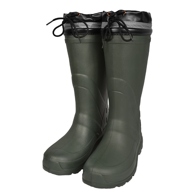 長靴 防寒 メンズ 農作業 レインブーツ カジメイク 6499 冬用 除雪 雪かき 完全防水 軽量 柔らかい アウトドア 黒 深緑 23.5 24 24.5 25 25.5 26 26.5 27 27.5 28cm レディース ラバー ロング スノー ブーツ 雨靴 釣り キャンプ ガーデニング 男性 女性