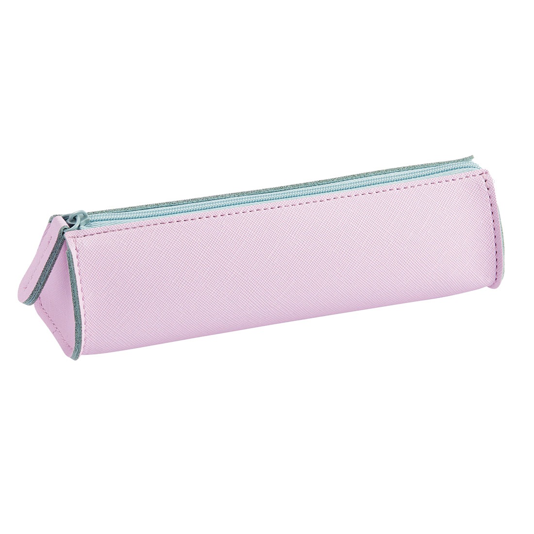 ペンケース おしゃれ かわいい ペン入れ 筆箱 筆入れ シンプル スリム コンパクト ペンポーチ レディース 大人 女性 通勤 通学 社会人 OL 小学生 中学生 高校生 ブラウン グレー ネイビー 紺 バイオレット ピンク ブルー バイカラー 合皮 ファスナー 三角 オフィス ビジネス