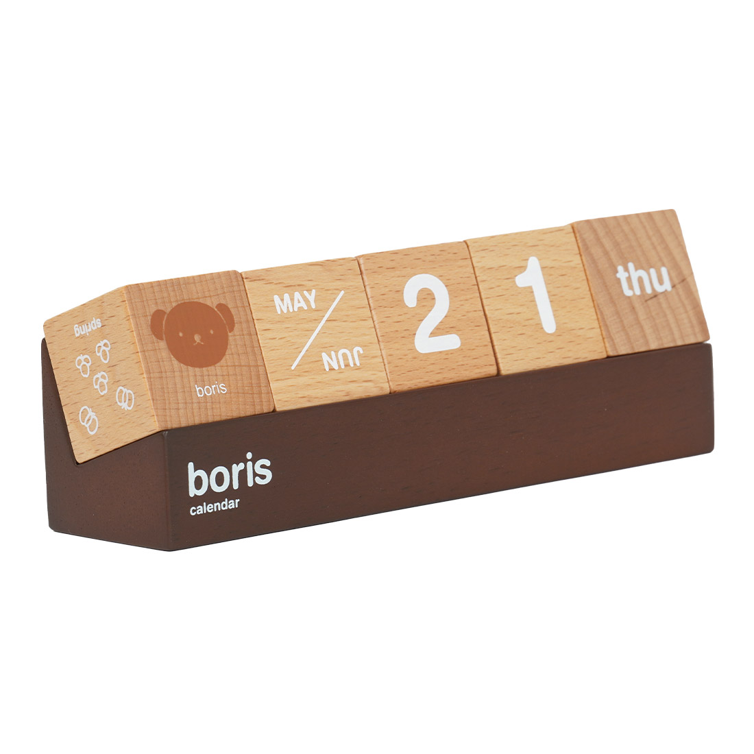 カレンダー ミッフィー ボリス miffy 卓上 おしゃれ 木製 デスク かわいい 万年カレンダー キューブカレンダー ブロック 万年暦 北欧 雑貨 ウッド インテリア 小物 家具 机上 天然木 玄関 置物 リビング 飾り キャラクター 木目 ニチガン ディックブルーナ