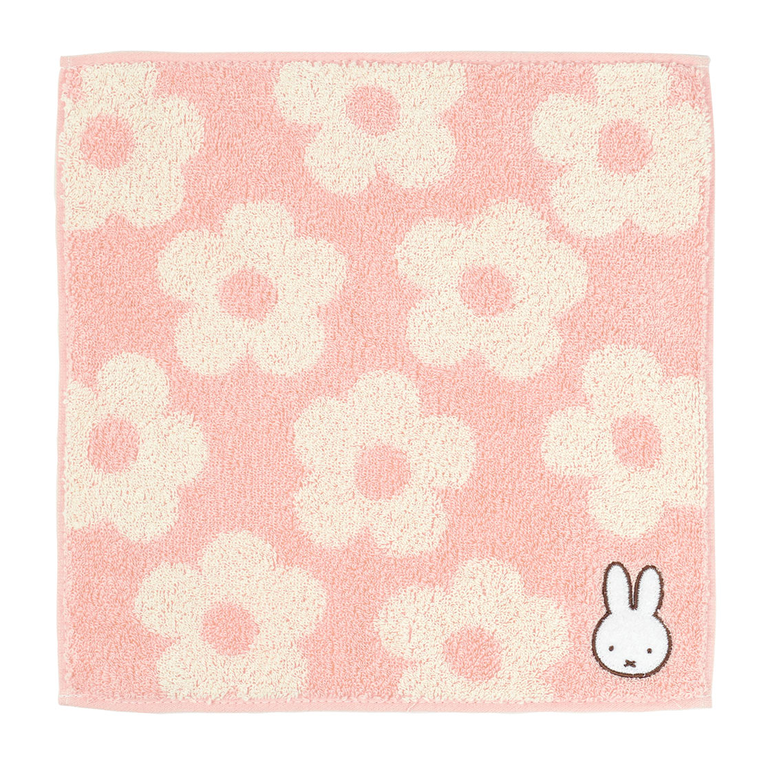 ハンカチ ミッフィー miffy レディース ハンカチタオル ハンドタオル ギフト タオルハンカチ レディース 贈り物 大人 子供 ミニタオル 25cm かわいい 刺繍 綿 コットン キャラクター 可愛い おしゃれ 花柄 母の日 誕生日 プレゼント ディックブルーナ お礼 お返し 粗品 送別