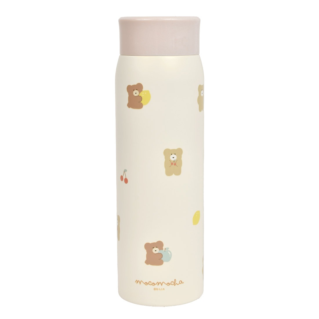 水筒 保冷 保温 ステンレスボトル ほっこりモコモカ くま かわいい おしゃれ 女子 子供 女の子 480ml 直飲み マイボトル マグボトル 軽量 軽い スリム 高校生 中学生 お弁当 ランチグッズ キャラクター 女性 大人 通学 通勤 入学準備 入園 オフィス ベージュ ピンク ミント