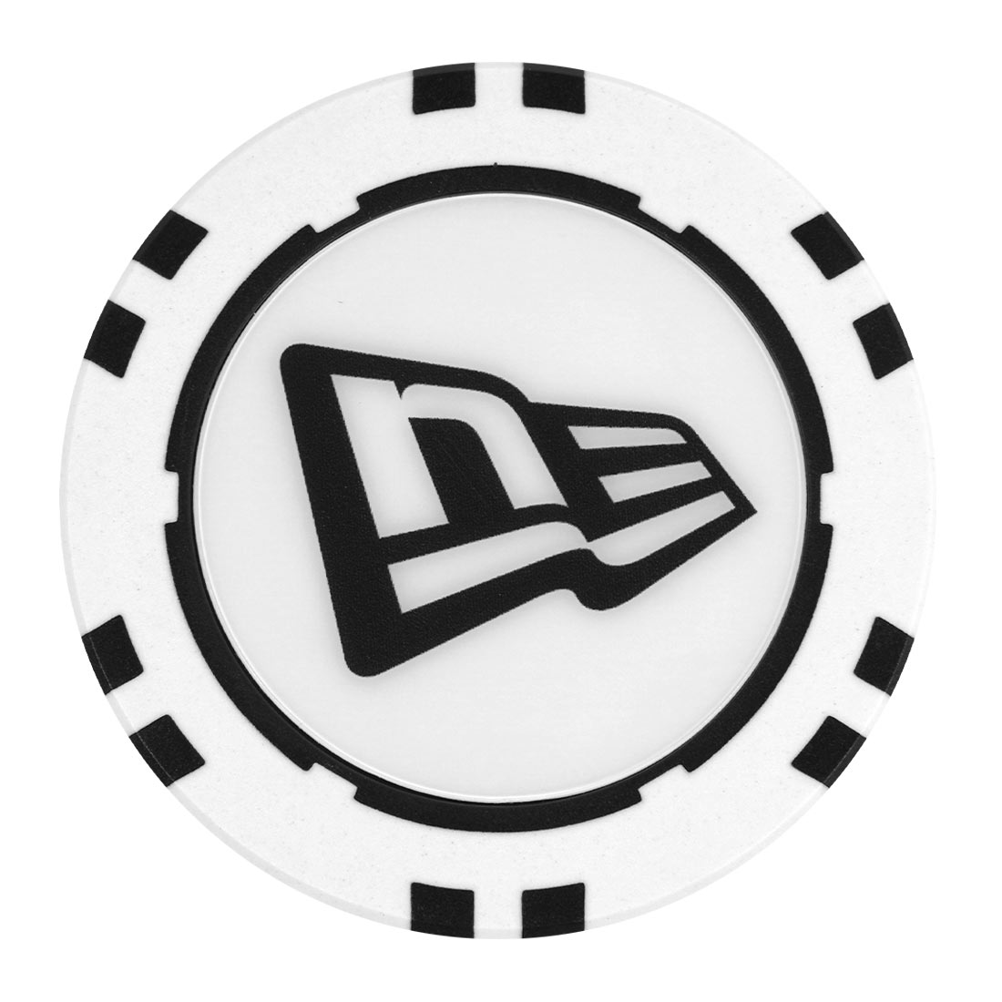 NEWERA ゴルフマーカー ニューエラ ゴルフ おしゃれ ブランド ボールマーカー パターマーカー 目印 大きい ブラック ロゴ ギフト プレゼント コンペ 景品 賞品 記念 ゴルファー ポーカー カジノチップマーカー 14110181 14110182 14110183 14110184 14110185 14110186 黒 白