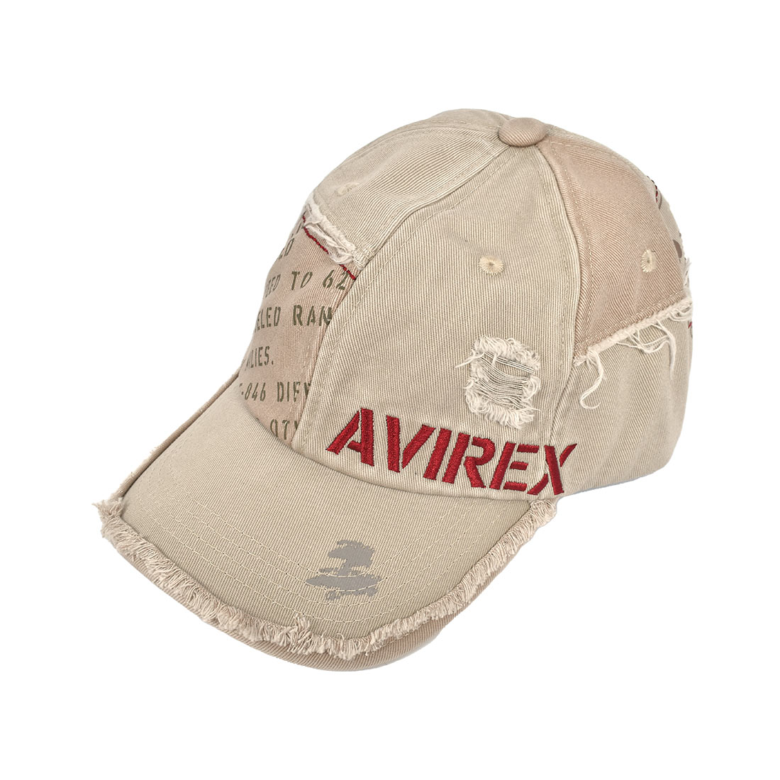 キャップ AVIREX アヴィレックス アビレックス メンズ アメカジ ブランド ブラック カーキ ベージュ ネイビー ダメージ加工 パッチワーク 帽子 深め 中学生 高校生 男性 男の子 大きいサイズ 通年 80315600 ヴィンテージ おしゃれ かっこいい アウトドア 個性的 57 58 59 cm